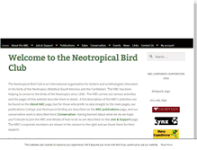 Tablet Screenshot of neotropicalbirdclub.org